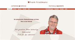 Desktop Screenshot of catering-friedmann.de