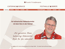 Tablet Screenshot of catering-friedmann.de